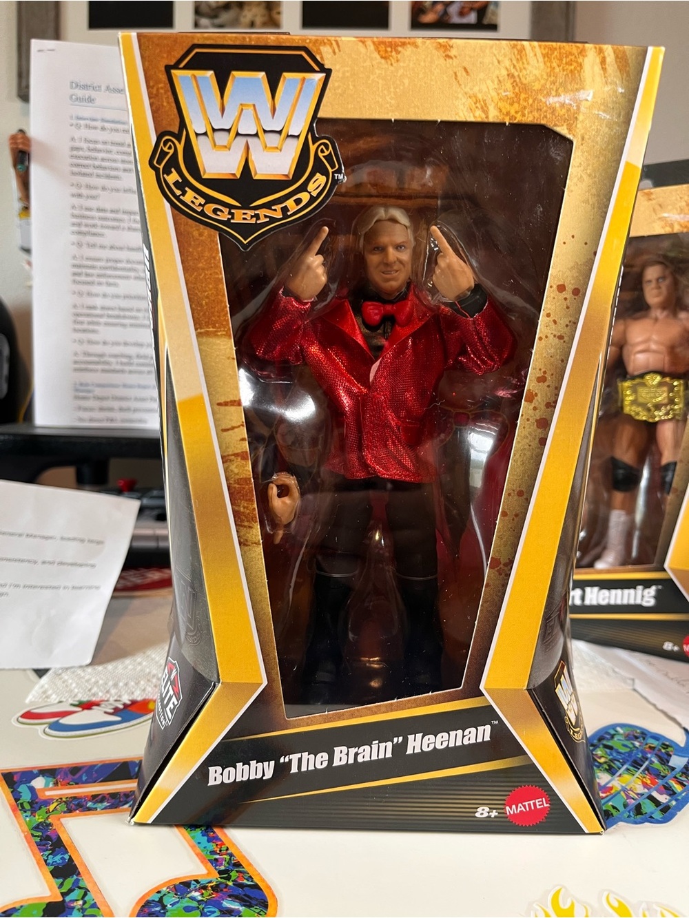 Mattel Bobby "The Brain" Heenan Action Figure  Legend WWF